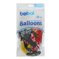 Шар латексный 14" &laquo;Хештеги&raquo;, шелкография , набор 25 шт., виды МИКС