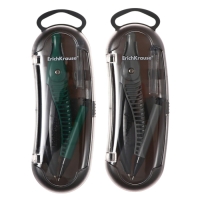 Готовальня ErichKrause "Classic", 2 предмета, пенал, микс Готовальня ErichKrause "Classic", 2 предмета, пенал, микс