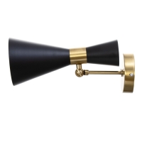 Бра "Бьянка" 1хЕ27 40Вт черно-золотой 12х26х26 см Бра "Бьянка" 1хЕ27 40Вт черно-золотой 12х26х26 см