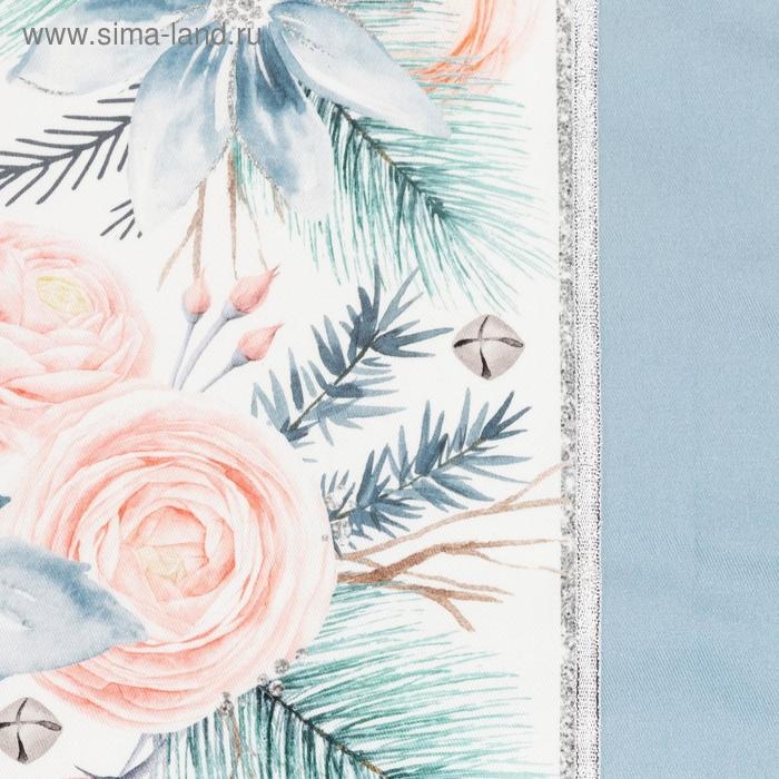 Полотенце "Этель" Christmas flowers 40х73 см, 100% хл, саржа 190 гр/м2