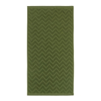 Полотенце махровое LoveLife Zig-Zag, 50х90 см, цвет тёмная трава, 100% хл, 450 гр/м2