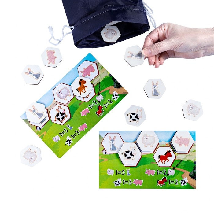 Игра развивающая деревянная &laquo;Биржа маленьких фермеров&raquo;