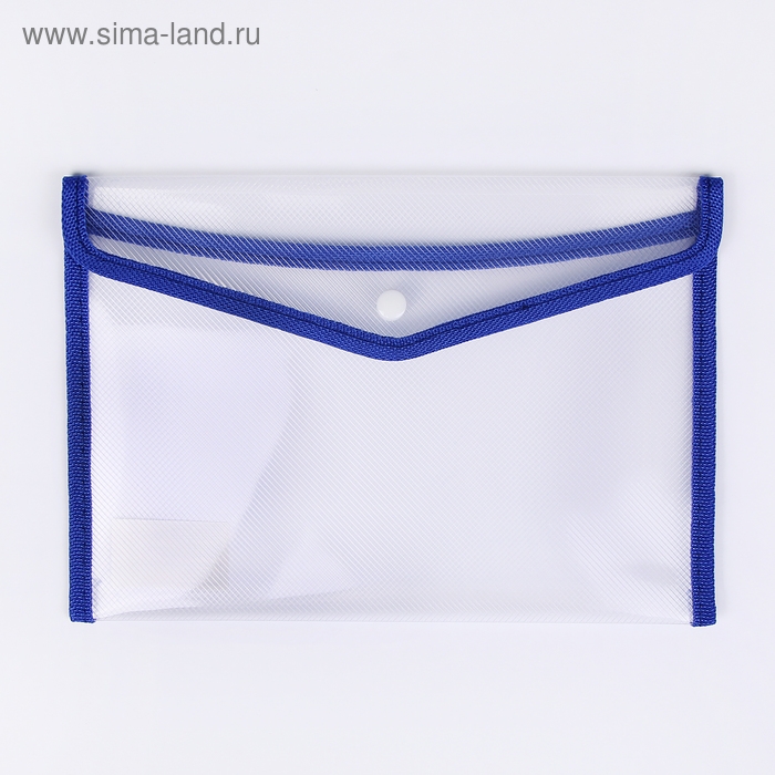 Папка-конверт на кнопке, В5, 330 мкм, Calligrata, обшитая, с текстильной вставкой, прозрачная, тиснение, МИКС Папка-конверт на кнопке, В5, 330 мкм, Calligrata, обшитая, с текстильной вставкой, прозрачная, тиснение, МИКС