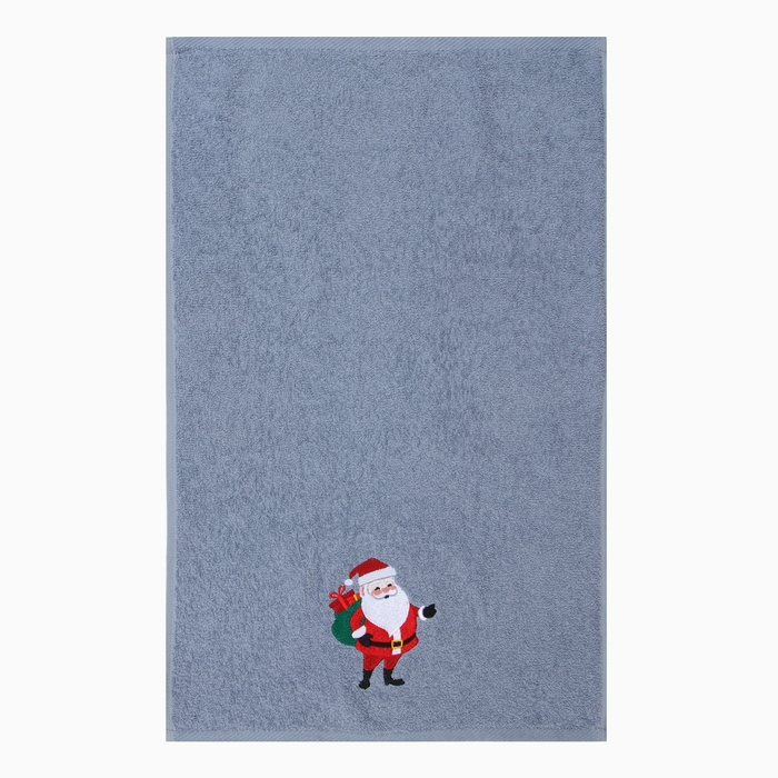 Набор в мешочке Этель "Дедушка Мороз": полотенце 35х60см, тёрка 7,7х3,7х3см