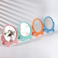 Зеркало настольное «Круг», с рамкой под фотографию, d зеркальной поверхности 17,5 см, цвет МИКС Зеркало настольное «Круг», с рамкой под фотографию, d зеркальной поверхности 17,5 см, цвет МИКС