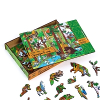 Пазл деревянный фигурный «Однажды в лесу», 60 элементов Пазл деревянный фигурный «Однажды в лесу», 60 элементов