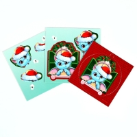 Аппликация в шаре на новый год &laquo;Счастливого Нового Года&raquo;, новогодний набор для творчества