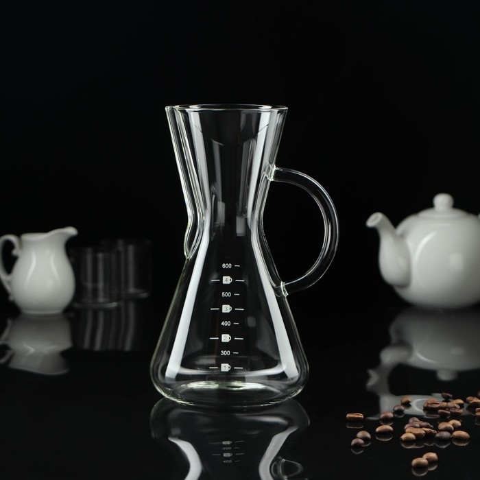 Кемекс стеклянный с мерной шкалой &laquo;Типика&raquo;, 500 мл