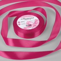 Лента атласная, 20 мм &times; 23 &plusmn; 1 м, цвет амарантовый №27
