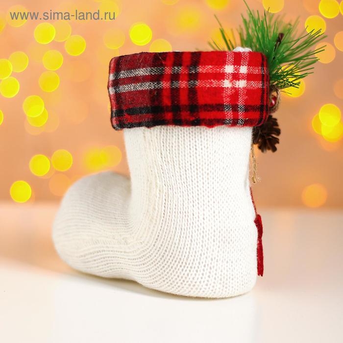 Конфетница &laquo;Сапожок&raquo;, с еловой веточкой