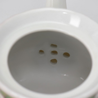 Набор чайный керамический на металлической подставке Доляна &laquo;Садовый дворик&raquo;, 13 предметов: 6 чашек 200 мл, 6 блюдец d=14,1 см, чайник 1 л ㅤ