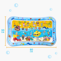 Акваковрик надувной развивающий водный коврик &laquo;Дружилки&raquo;, 80x50 см, Крошка Я