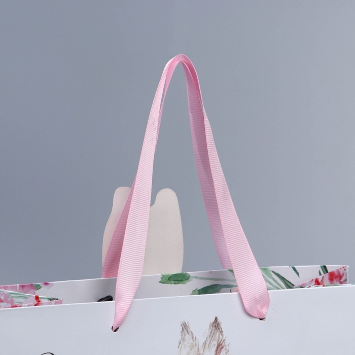 Пакет подарочный, упаковка, &laquo;Кролик&raquo;, 22 х 22 х 10 см