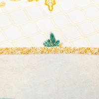 Скатерть новогодняя Этель Golden Christmas d=150 +/- 3см с ГМВО, 100% хлопок, саржа 190 гр/м2