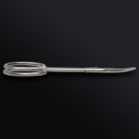 Ножницы маникюрные &laquo;Premium&raquo;, загнутые, узкие, 9 см, на блистере, цвет серебристый