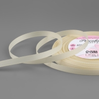 Лента репсовая, 6 мм, 23 ± 1 м, цвет молочный №08 Лента репсовая, 6 мм, 23 ± 1 м, цвет молочный №08