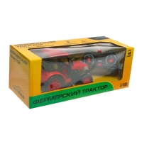 Трактор радиоуправляемый «Фермер», работает от аккумулятора, цвет красный Трактор радиоуправляемый «Фермер», работает от аккумулятора, цвет красный