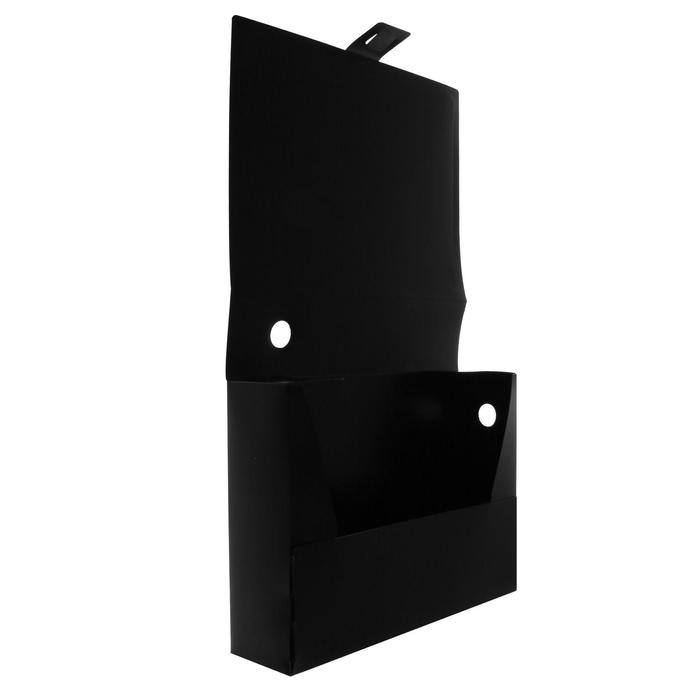 Папка-короб архивная А4, корешок 80 мм, пластик , Calligrata, вырубная застежка, чёрная, до 700 листов Папка-короб архивная А4, корешок 80 мм, пластик , Calligrata, вырубная застежка, чёрная, до 700 листов