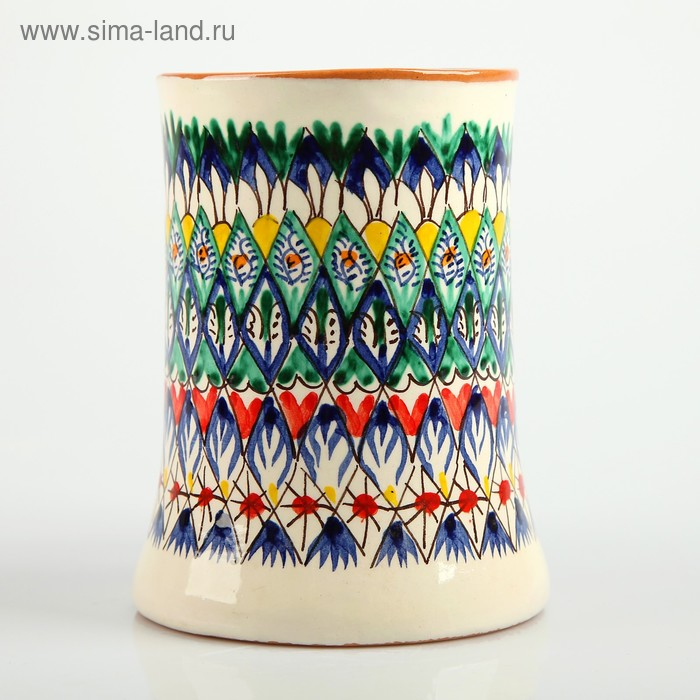 Кружка Риштанская Керамика "Узор", 500 мл, синий микс