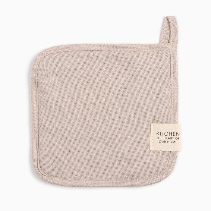 Прихватка Этель Calm 19х19 см, 100% хл, рогожка 186 г/м2 Прихватка Этель Calm 19х19 см, 100% хл, рогожка 186 г/м2