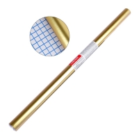 Пленка самоклеящаяся цветная deVENTE Metallic, 0,45 х 1 м, 30 мкм, золотая, с алюминиевым напылением Пленка самоклеящаяся цветная deVENTE Metallic, 0,45 х 1 м, 30 мкм, золотая, с алюминиевым напылением