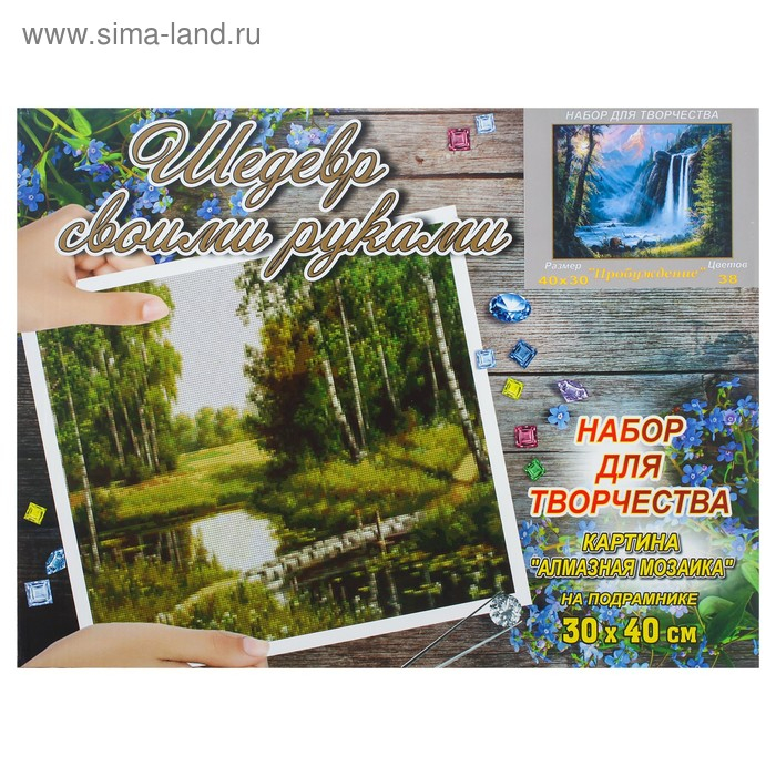 Алмазная мозаика &laquo;Пробуждение&raquo;, 40 &times; 30 см, 38 цветов