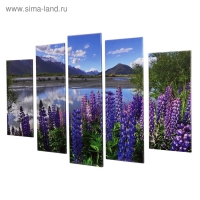 Модульная картина "Берег" (2-23х52; 2-24х70; 1-24х80) 120х80см Модульная картина "Берег" (2-23х52; 2-24х70; 1-24х80) 120х80см