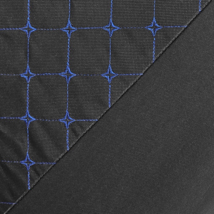 Чехлы на сиденья в автомобиль TORSO Premium 11 предметов, синяя строчка