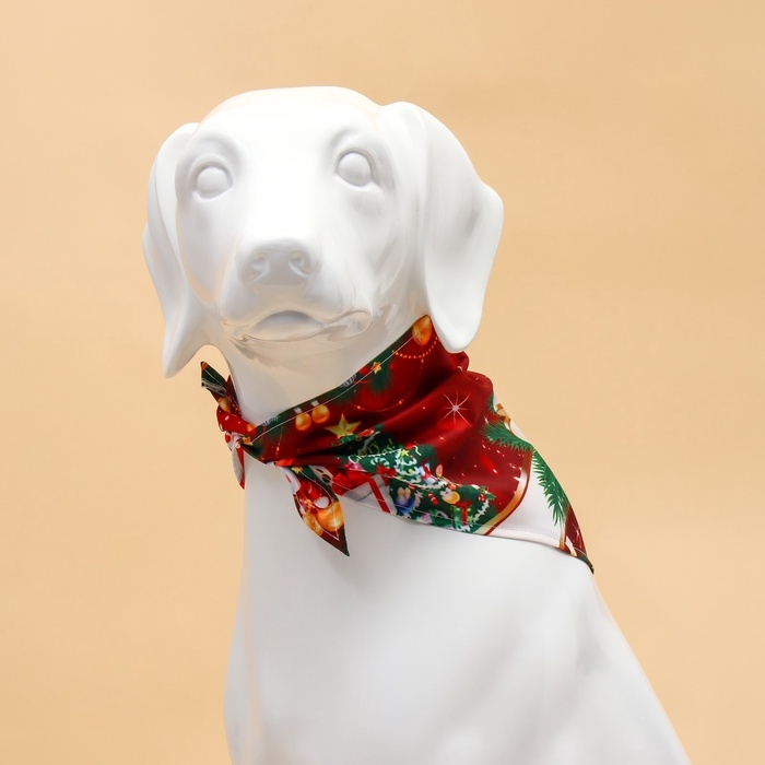 Новый год. Бандана для животных Новый год. Бандана для животных "Колокольчик", размер S (ОШ до 42 см)