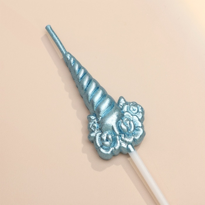 Набор свечей для торта, 5 шт Набор свечей для торта, 5 шт "Праздничные единороги", разноцветные