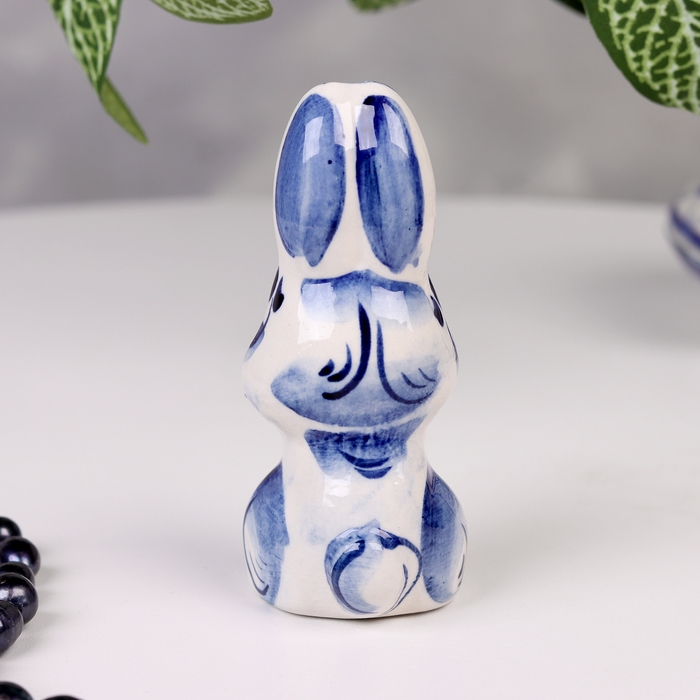 Сувенир "Заяц Степашка", гжель