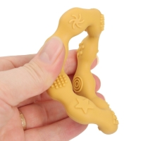 Прорезыватель силиконовый &laquo;Колечко&raquo;, цвет желтый, Mum&Baby