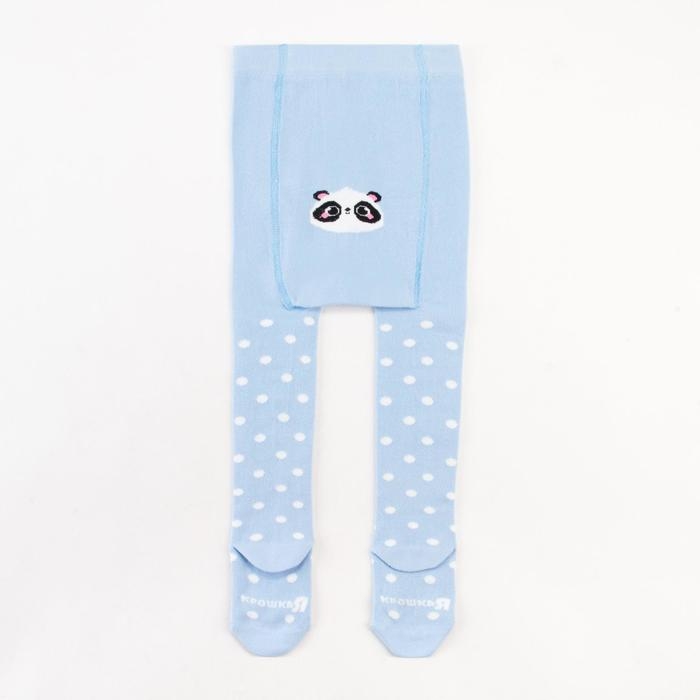 Колготки Крошка Я &laquo;Панда&raquo;, цвет голубой, рост 98-104 см