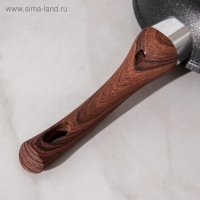 Сковорода Granit ultra original, d=24 см, пластиковая ручка, стеклянная крышка, антипригарное покрытие, цвет чёрный Сковорода Granit ultra original, d=24 см, пластиковая ручка, стеклянная крышка, антипригарное покрытие, цвет чёрный