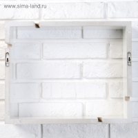 Набор полок 1+2 белые, большая 40*30см, 2 средних 25*15см