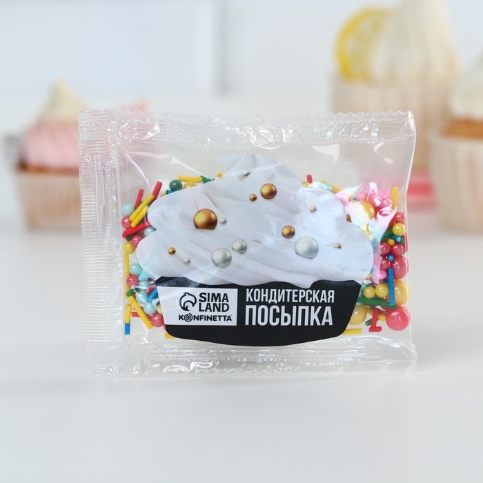 Посыпка кондитерская фигурная пасха&laquo;Звёздочки&raquo;: красная, розовая, голубая, жёлтая, 25 г.