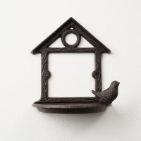 Сувенир чугун подставка "Птичка у домика" 19,5х10,5х20 см