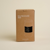 Банка стеклянная для хранения сыпучих продуктов SL Home &laquo;Валенсия&raquo;, 2 л, 12&times;20,5 см, с деревянной крышкой