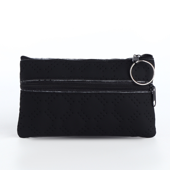 Кошелёк женский на молнии, цвет чёрный Кошелёк женский на молнии, цвет чёрный