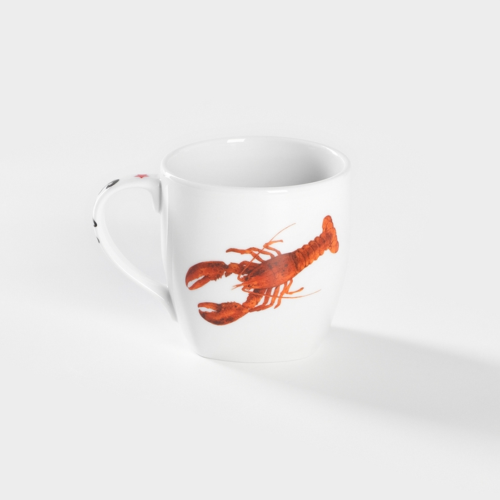 Кружка фарфоровая Seaife, 400 мл, рисунок микс