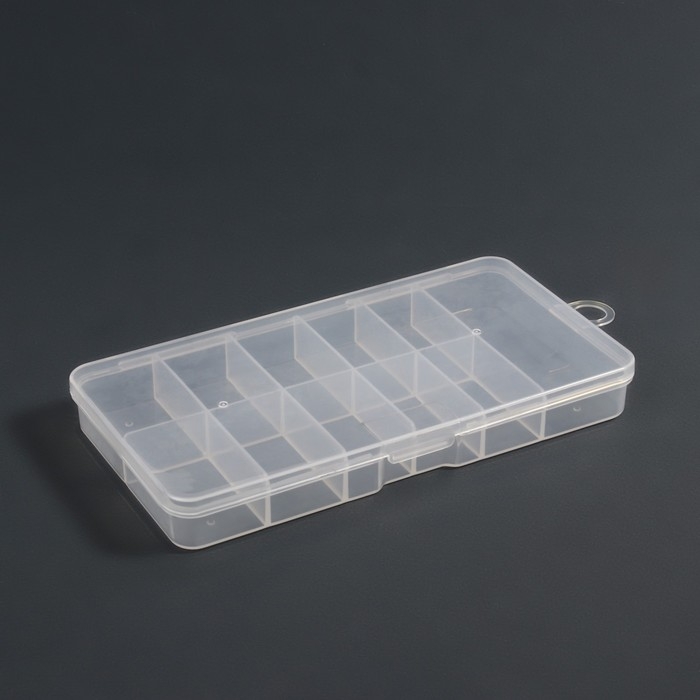 Органайзер для декора, с подвесом, 11 ячеек, 14,5 &times; 8 &times; 1,7 см, цвет прозрачный