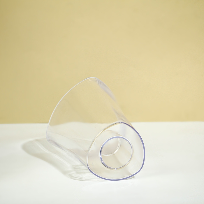 Горшок для орхидей, 1,3 л, 13,6 &times; 14,1 &times; 20 см, пластик, прозрачный