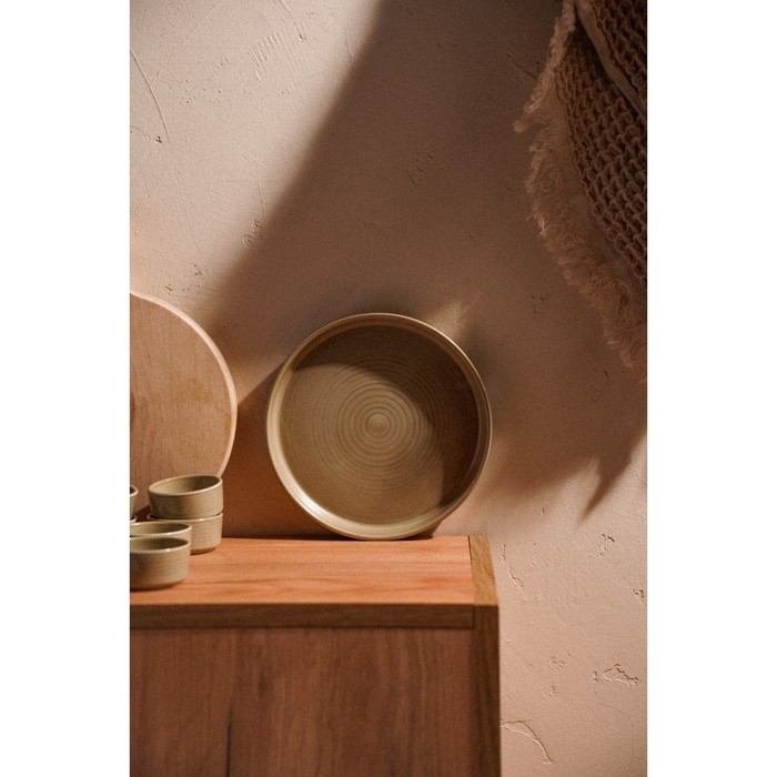 Тарелка обеденная фарфоровая SL Home «Песчаный бриз», d=19 см, цвет бежевый Тарелка обеденная фарфоровая SL Home «Песчаный бриз», d=19 см, цвет бежевый