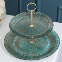 Блюдо 2-х ярусное Inspiration, d=21/28 см, цвет бирюзовый Блюдо 2-х ярусное Inspiration, d=21/28 см, цвет бирюзовый