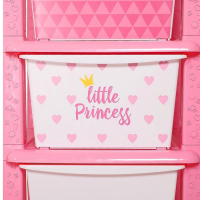 Комод детский &laquo;Принцесса&raquo;, 4 секции