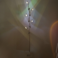 Торшер "Зигзаг" 15Вт 5хLED 4000К хром 40х40х180 см