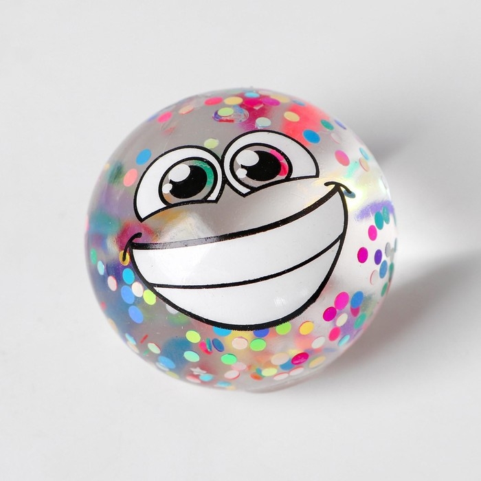 Антистресс сквиш мялка «Смайлики» блестки,с жидкостью, микс, в шоубоксе Антистресс сквиш мялка «Смайлики» блестки,с жидкостью, микс, в шоубоксе