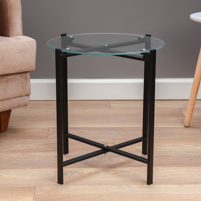 Кофейный столик "Фогот" YS-8526B, черный 42х46 см