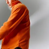 Куртка флисовая унисекс Fliska, оранжевая, размер XS/S