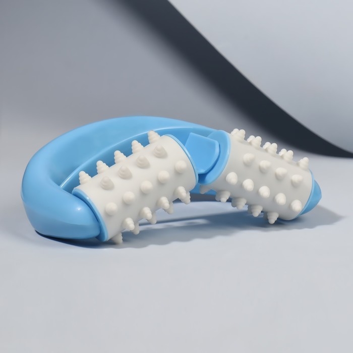 Массажёр &laquo;Роллер&raquo;, с шипами, универсальный, 14 &times; 10 &times; 5 см, цвет МИКС